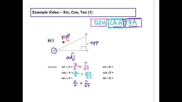 Wat is de Sin Cos Tan-formule?