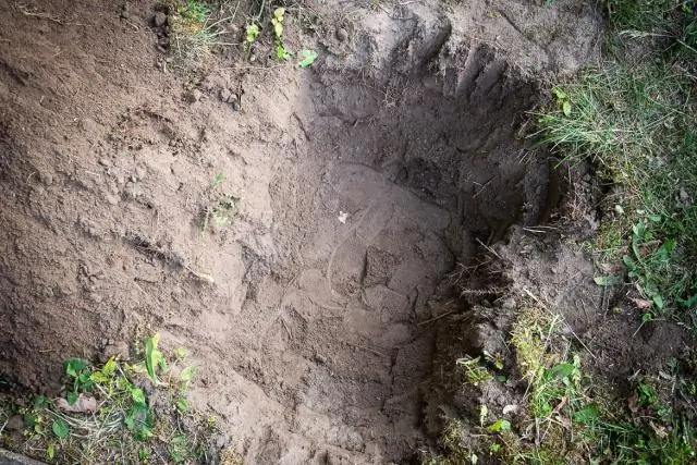 Wie füllst du ein Erdloch in deinem Garten?