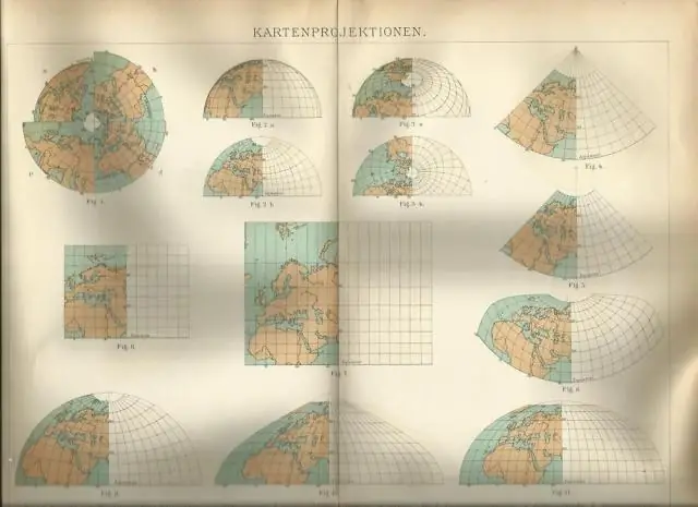 Kas yra žemėlapio projekcijos geografijoje?