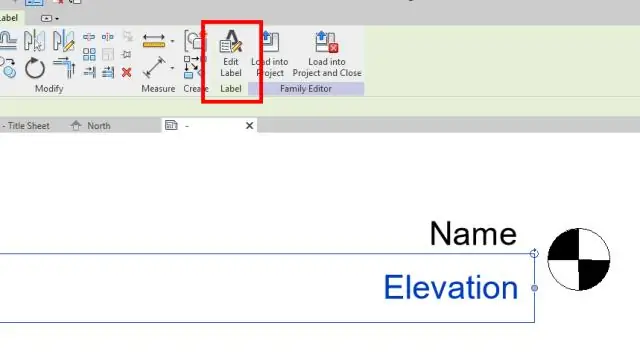 Revit-də işarə başlığını necə dəyişdirmək olar?