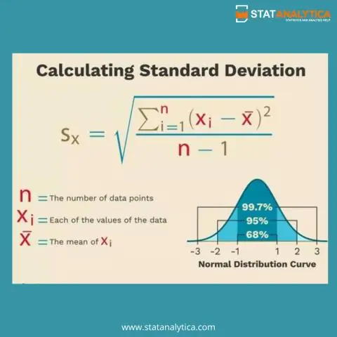 Tabloda standart sapma nedir?