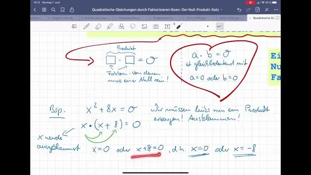 Wie findet man die symbolische Darstellung einer quadratischen Funktion?