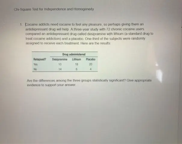 Kako najdete testno statistiko za Chi Square v StatCrunch?